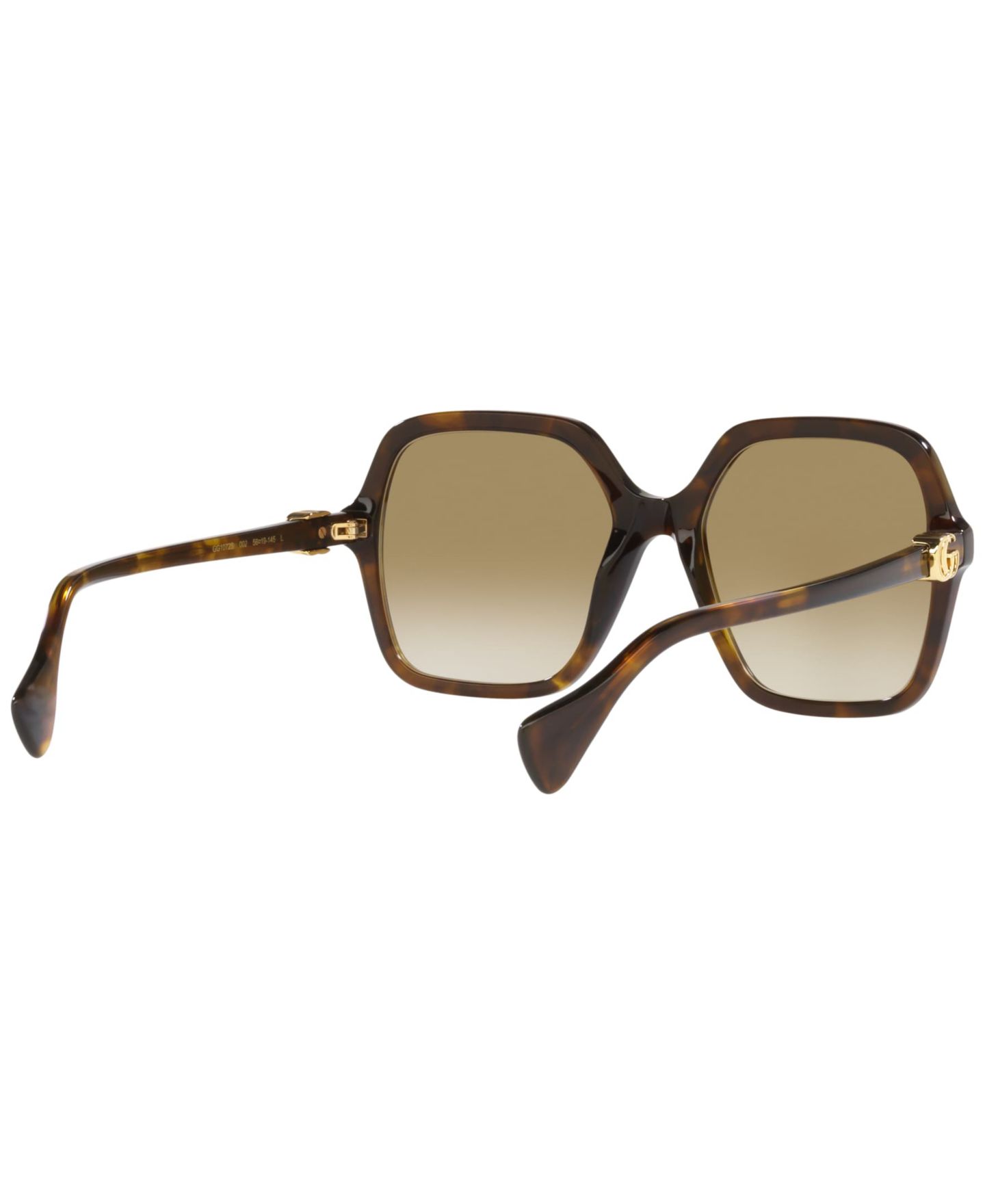 Женские солнцезащитные очки Gucci GG1072S, цвет: Коричневый — фото 8