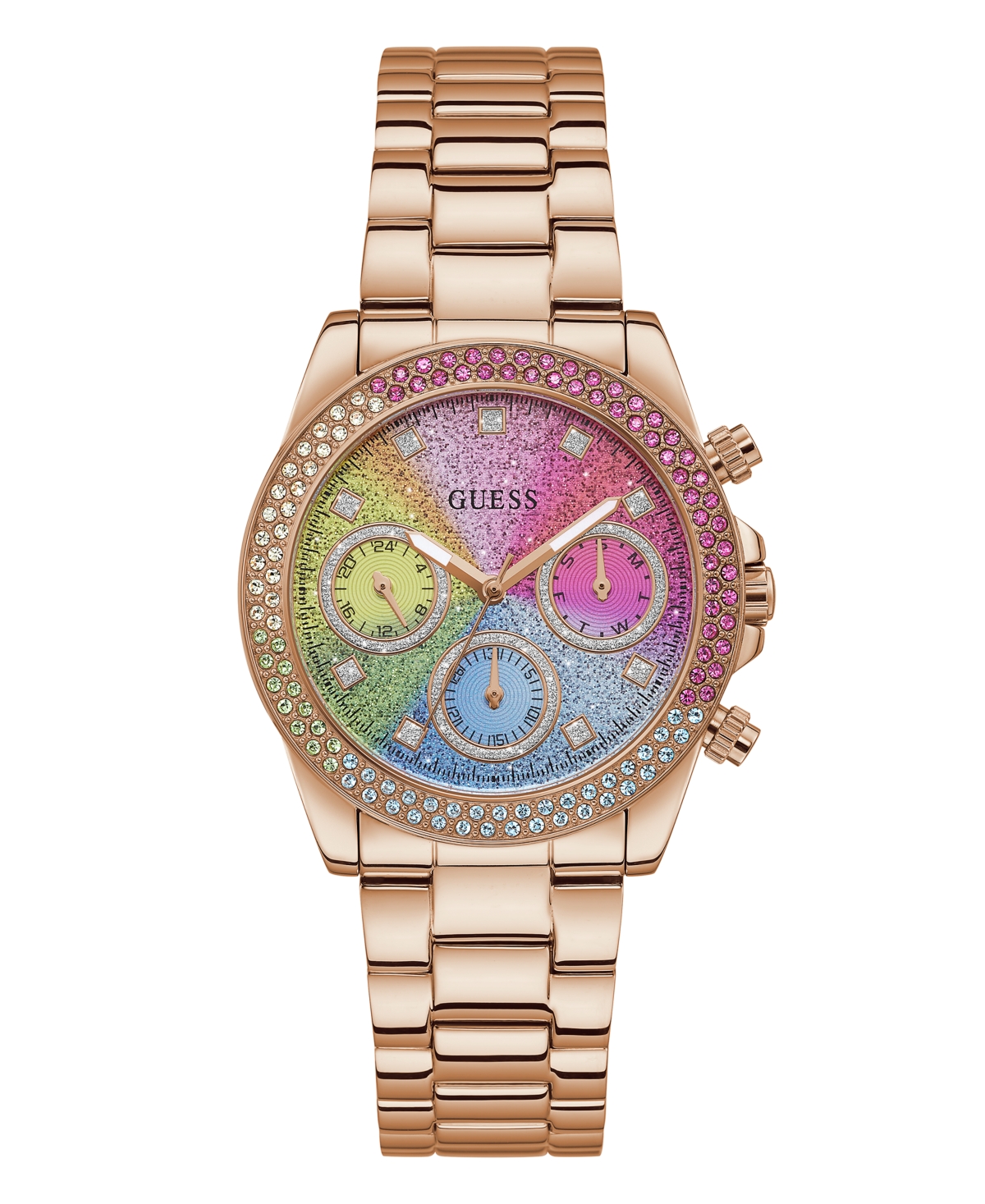 Guess watch women's gold tone bracelet 22mm u0135l2 new arrivals