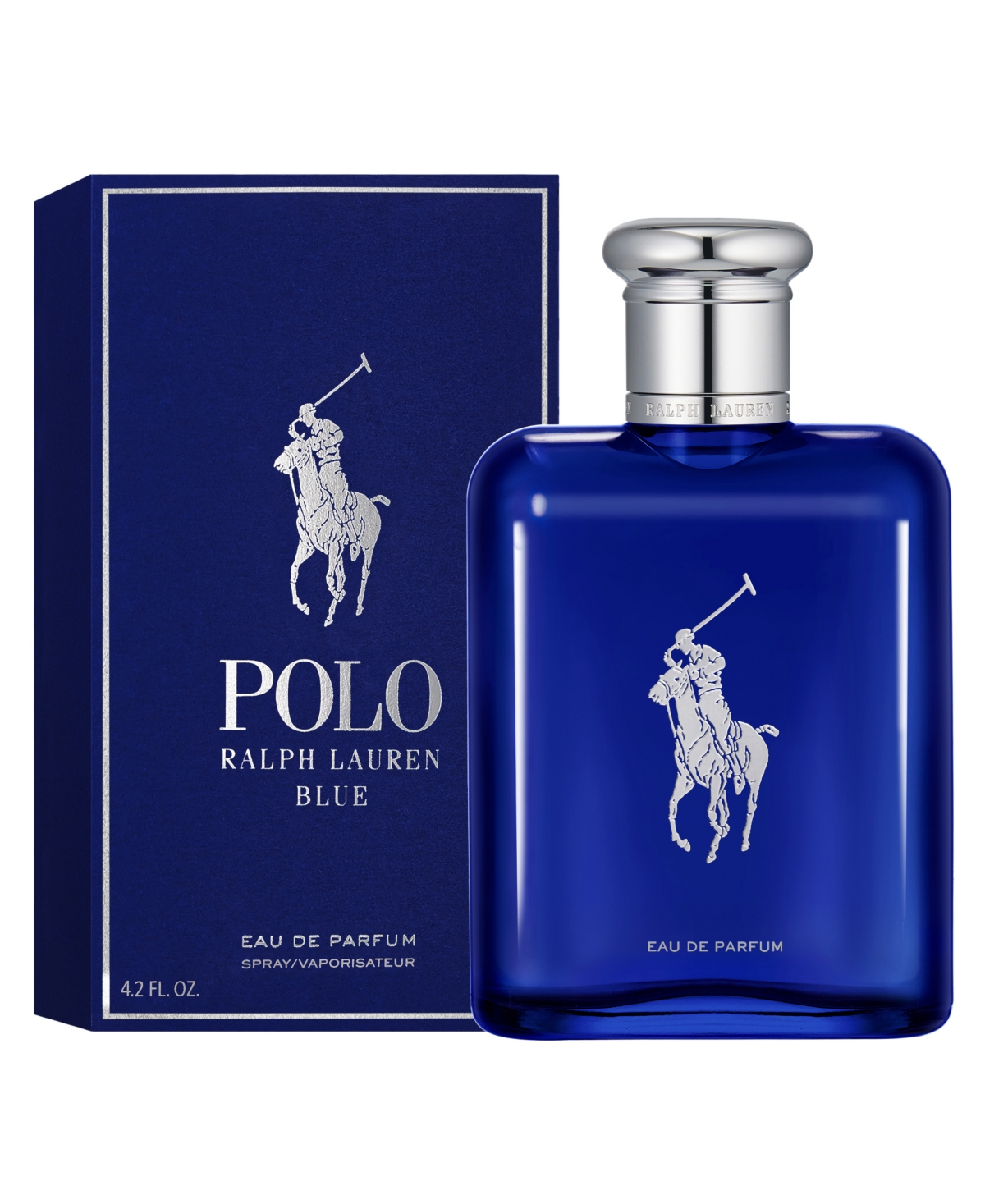 Shop Ralph Lauren Polo Blue Eau De Parfum Spray, 4.2 Oz. In No Color