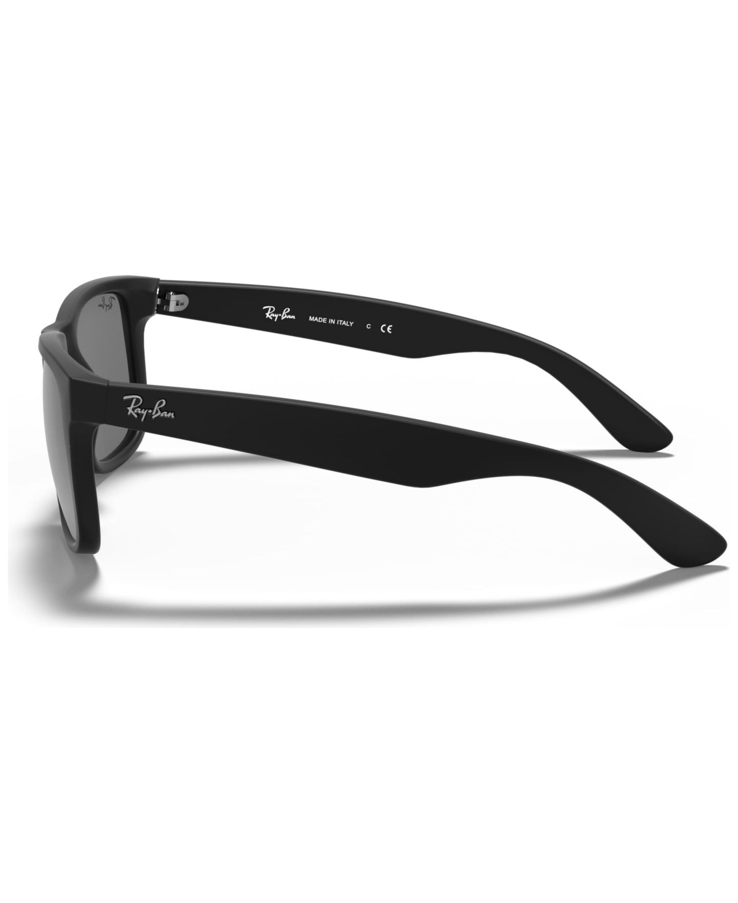 Солнцезащитные очки Ray-Ban Unisex Low Bridge Fit Sunglasses, RB4165F Justin Color MIX, цвет: Чёрный, вариант 1 — фото 3
