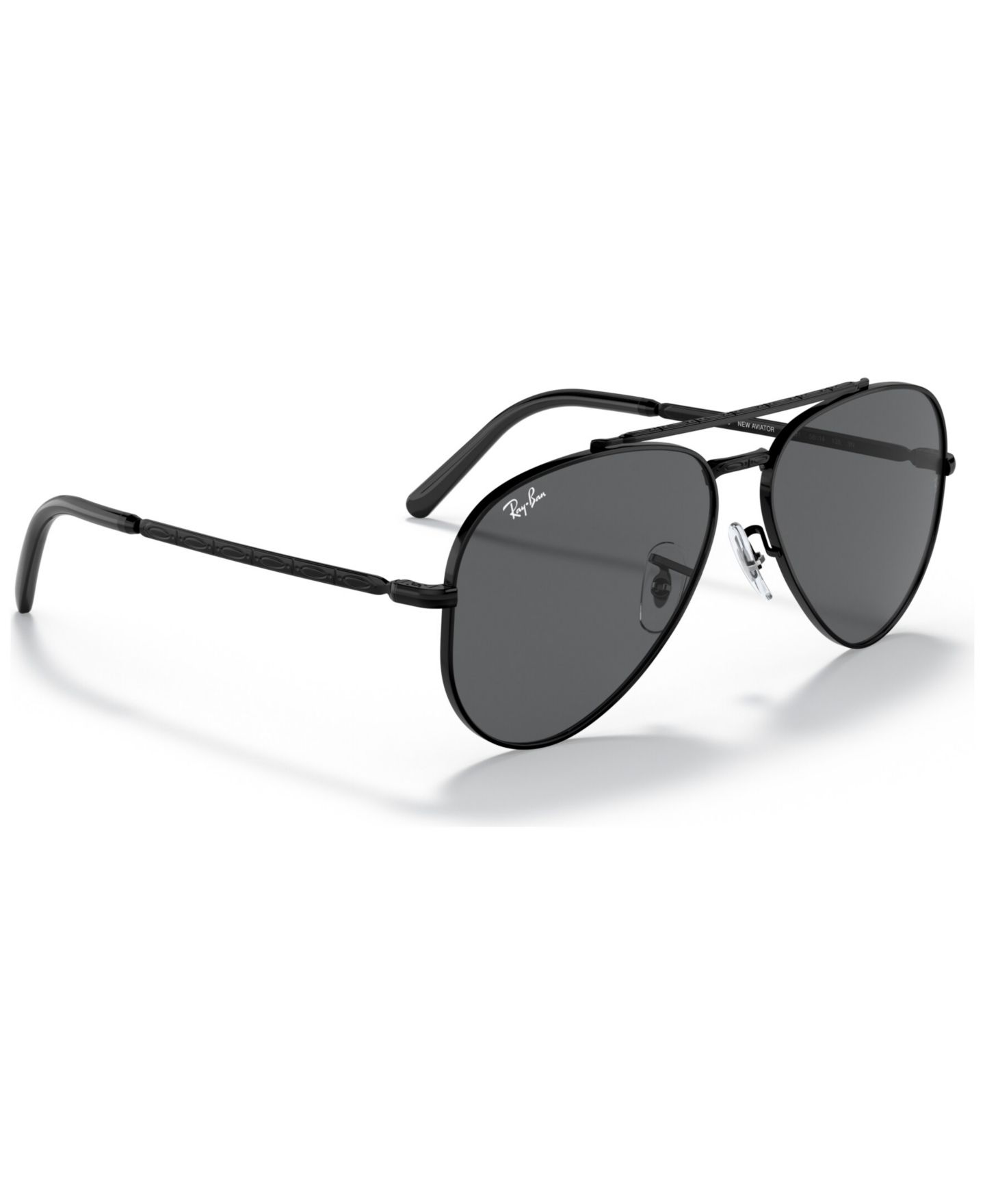 Солнцезащитные очки Ray-Ban Unisex Sunglasses, RB3625 New Aviator, цвет: Чёрный — фото 5