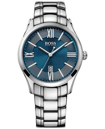 BOSS Hugo Boss Men's Ambassador Stainless Steel Bracelet Watch 43mm 1513034