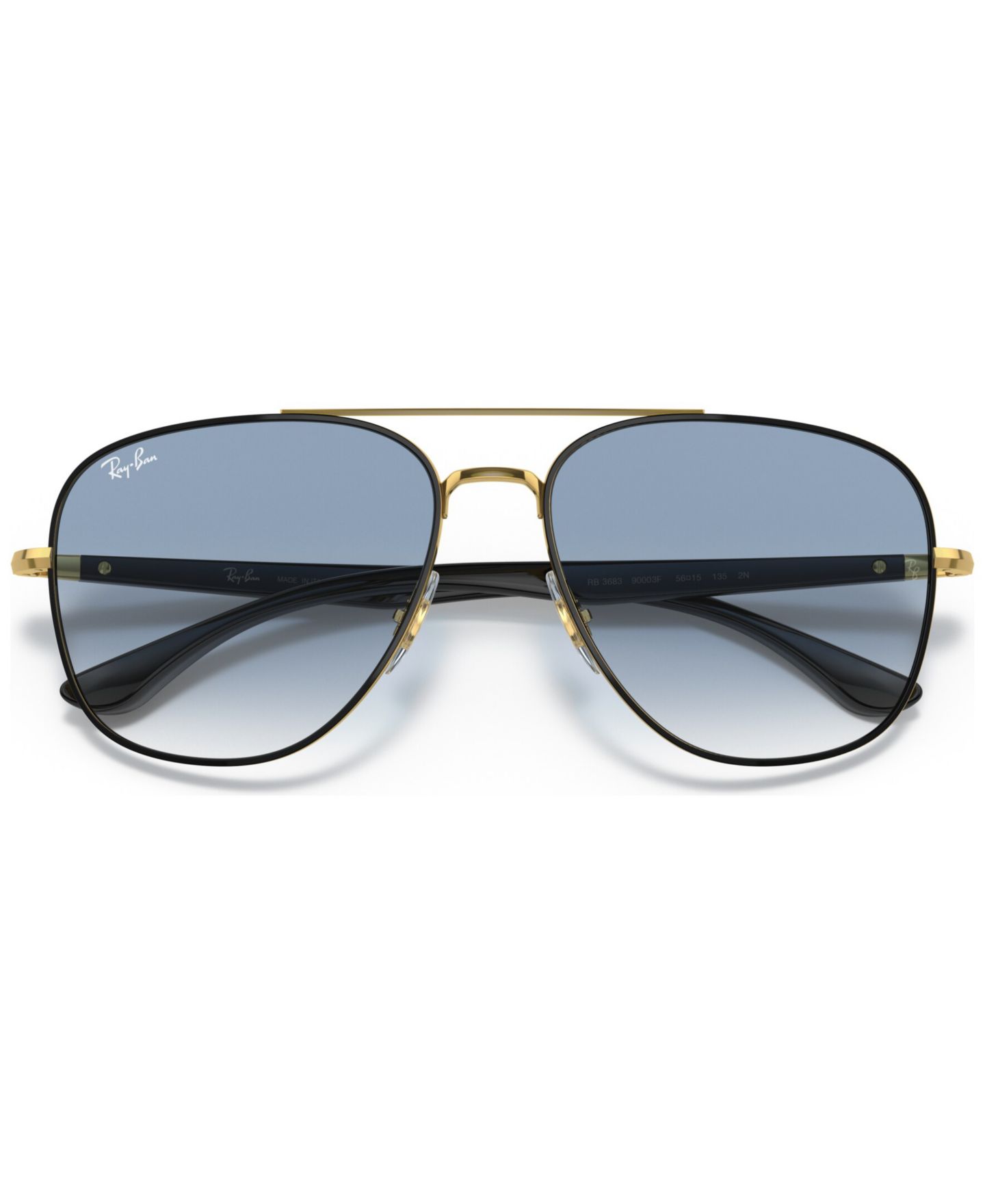 Солнцезащитные очки Ray-Ban Unisex Sunglasses, RB3683 56, цвет: Чёрный — фото 4