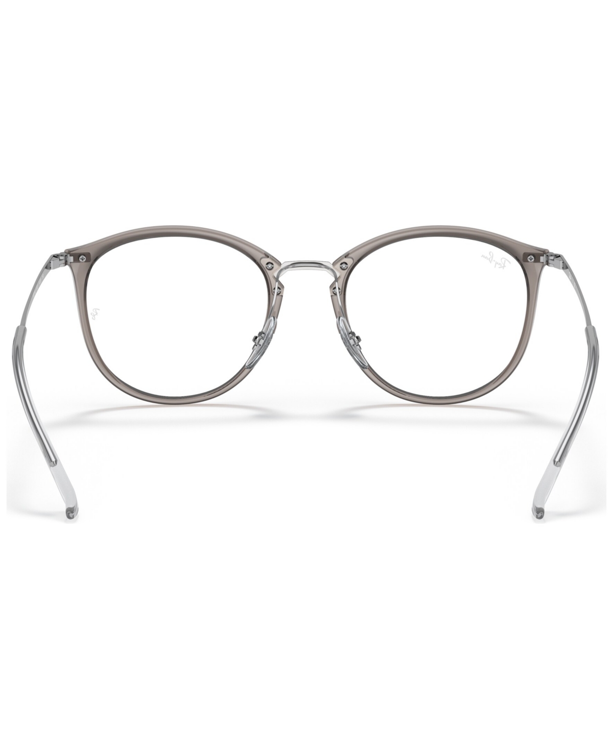 Ray Ban Rb7140 Women's Square Eyeglasses In Trasparent Gray