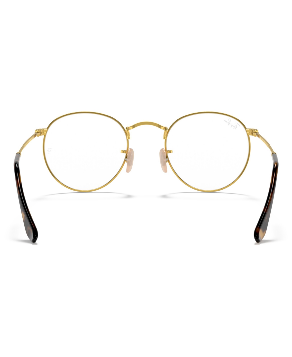 Ray Ban Rx3447v Round Metal Optics Men's Round Eyeglasses In Gold-tone