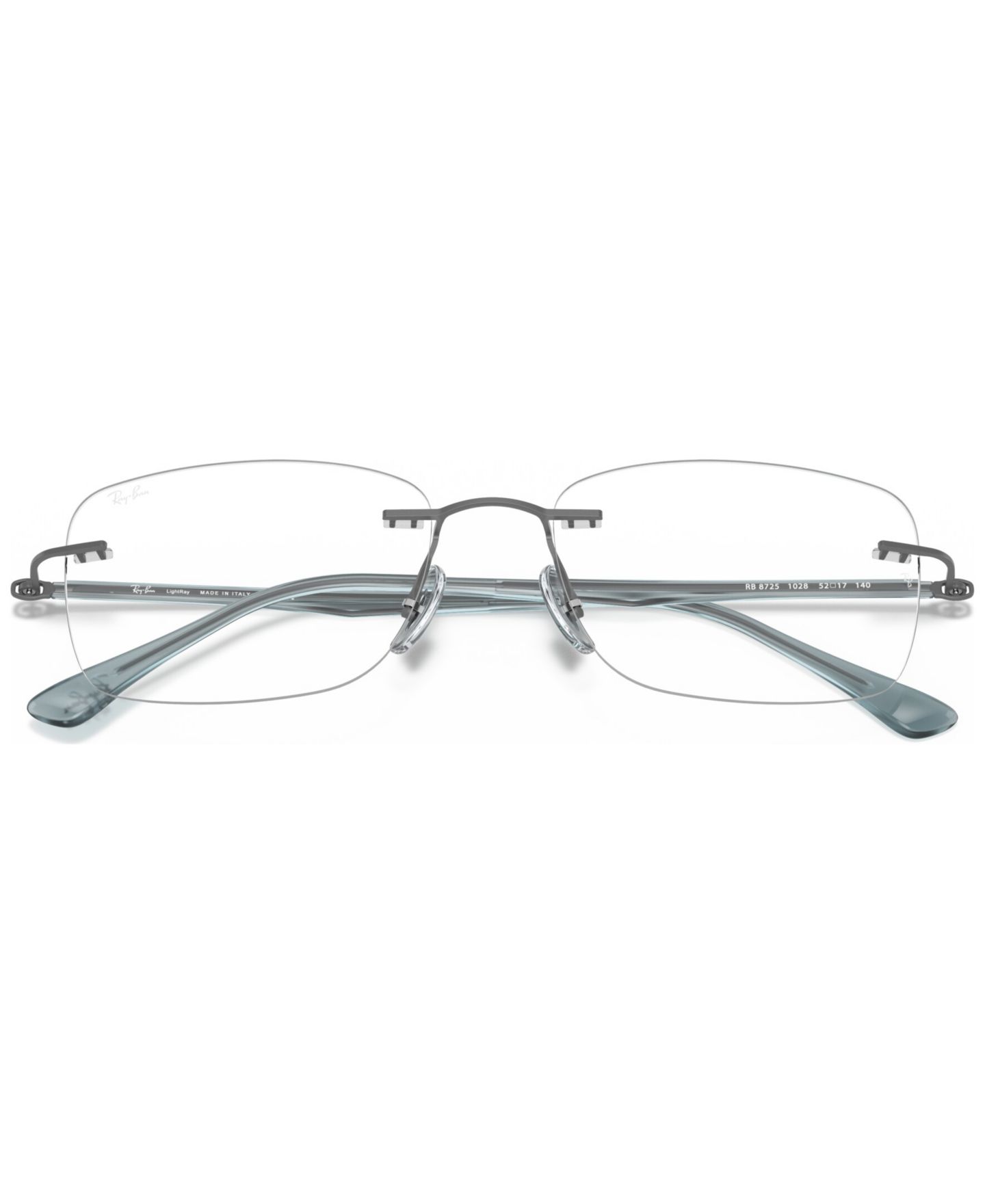 Очки Ray-Ban Unisex Rectangle Titanium RB8725 Optics Eyeglasses, цвет: Mattebrown — фото 3