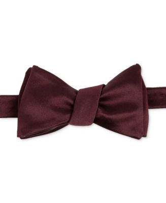 Men's Premium Self-Check Polyester Satin Bow Tie main image 1