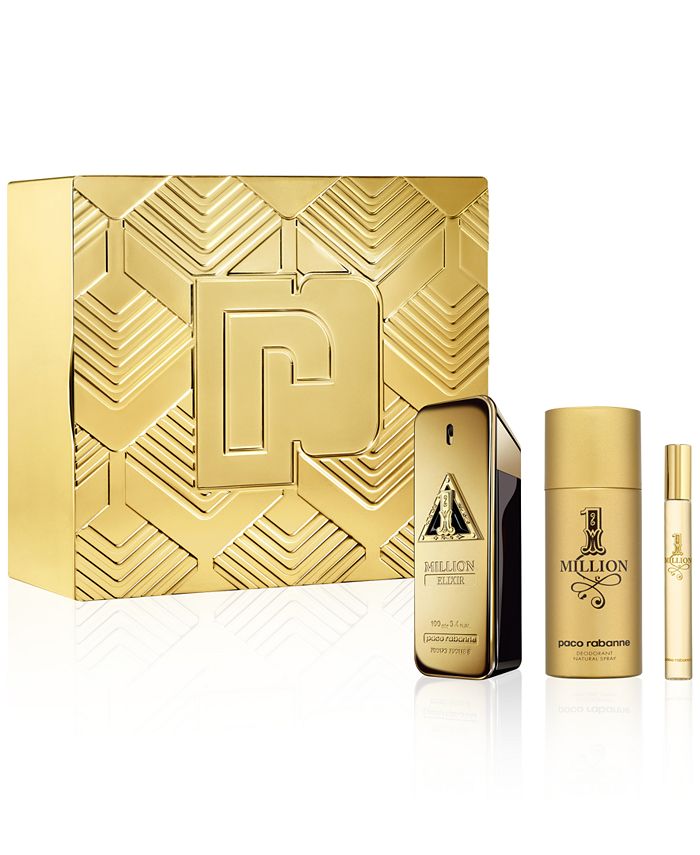 Paco Rabanne Men's 3-Pc. 1 Million Elixir Parfum Intense Gift Set - Macy's