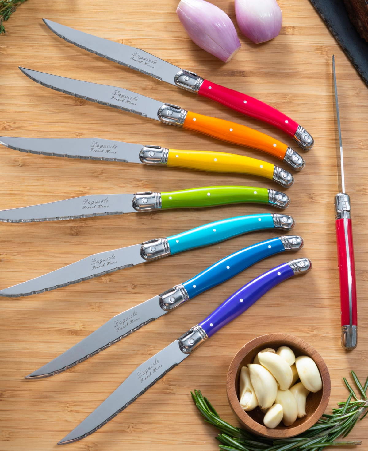 French Home Set of 8 Laguiole Steak Knives