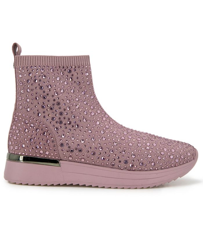 Sneaker Kenneth Cole REACTION Cameron Jewel Jogger Donna, Slip-on Con Dettagli Gioiello, Maglia Rouge, Numero 39 EU