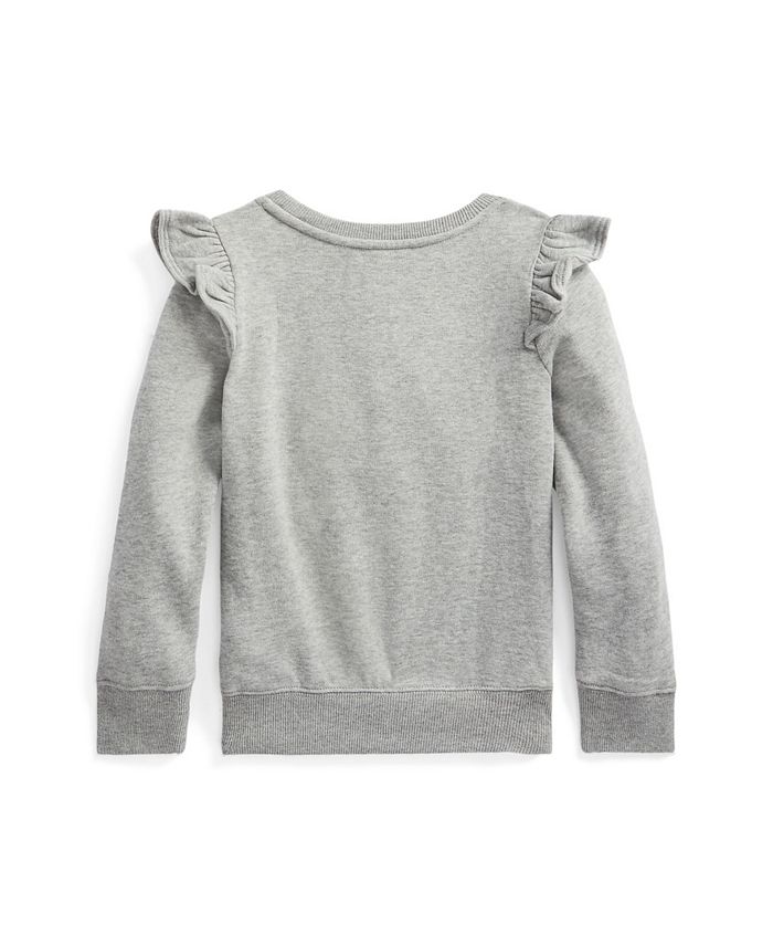 Polo Ralph Lauren Little Girls Ruffled Sweatshirt - Macy's