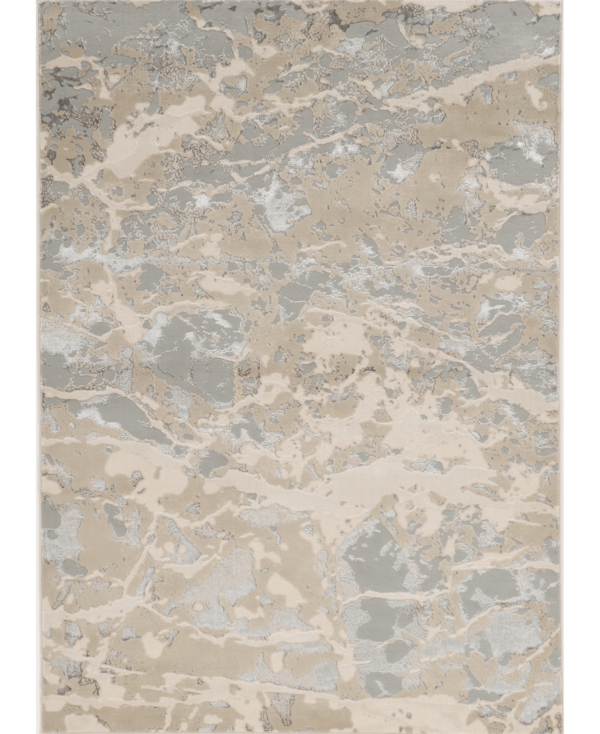 Kas Luna 7123 9'10in x 13'2in Area Rug - Sand, Gray