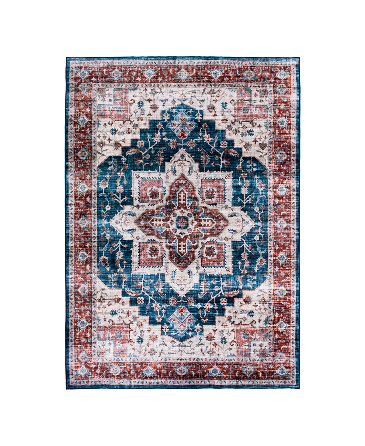 Main Street Rugs Craley 7015 7'10in x 10' Area Rug - Blue