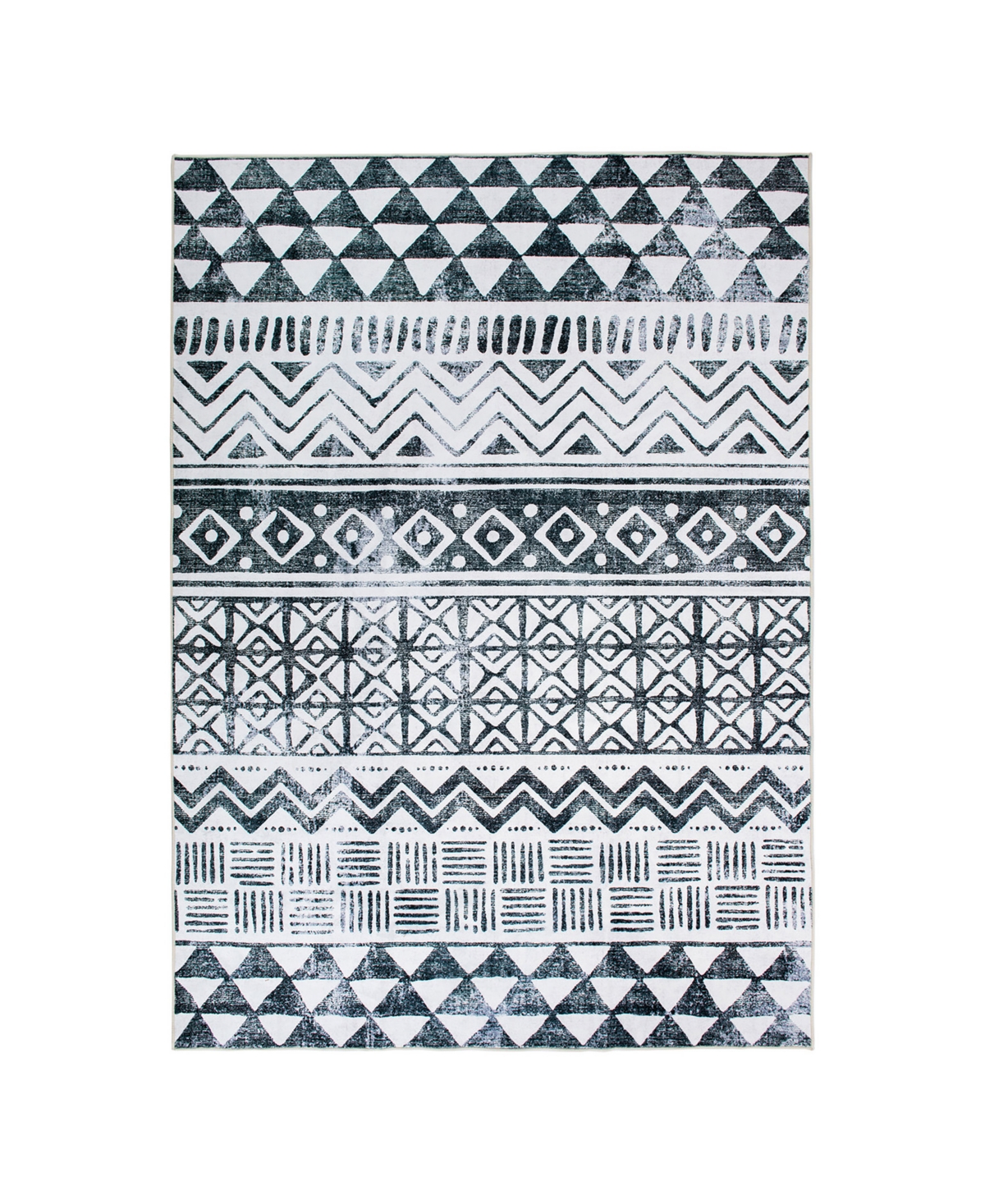 Main Street Rugs Craley 7017 7'10in x 10' Area Rug - Gray