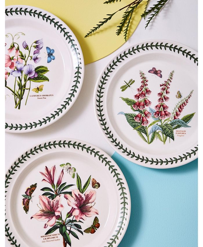 Portmeirion Botanic Garden Dinner Plates, Assorted Set of 6 - Macy's