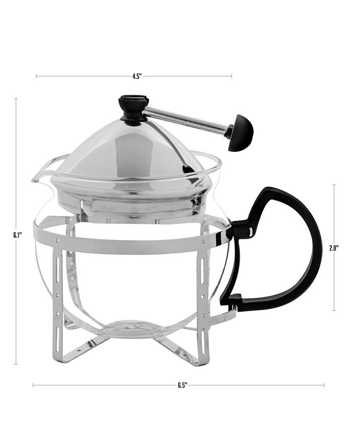 OVENTE Glass Teapot with Removable StainlessSteel Infuser FGH17T, 17