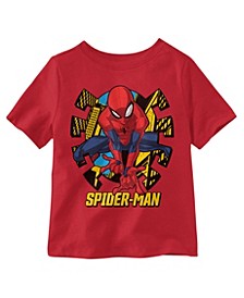 Little Boys Spiderman Short Sleeves T-shirt