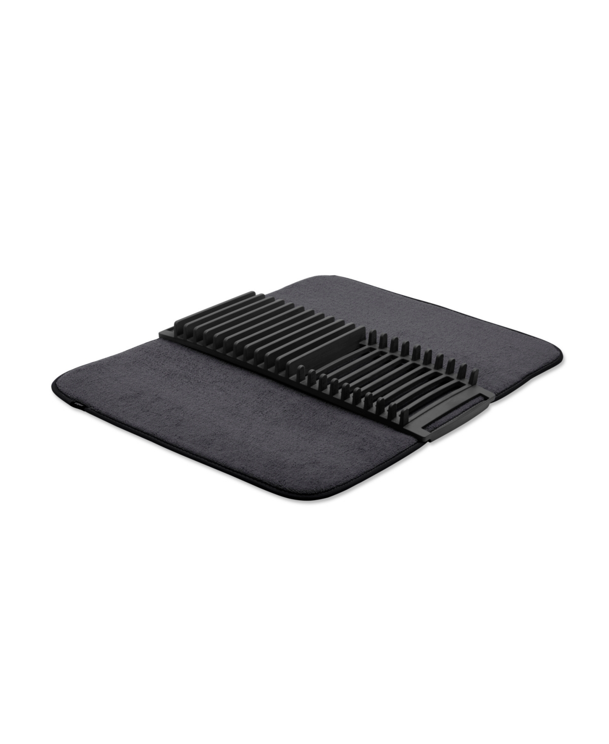 Udry Dish Rack with Drying Mat - Black