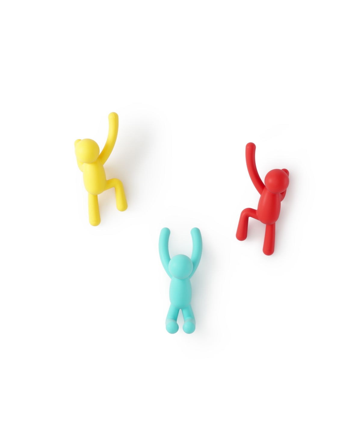 Buddy Wall Hooks, Set of 3 - Assorted Color