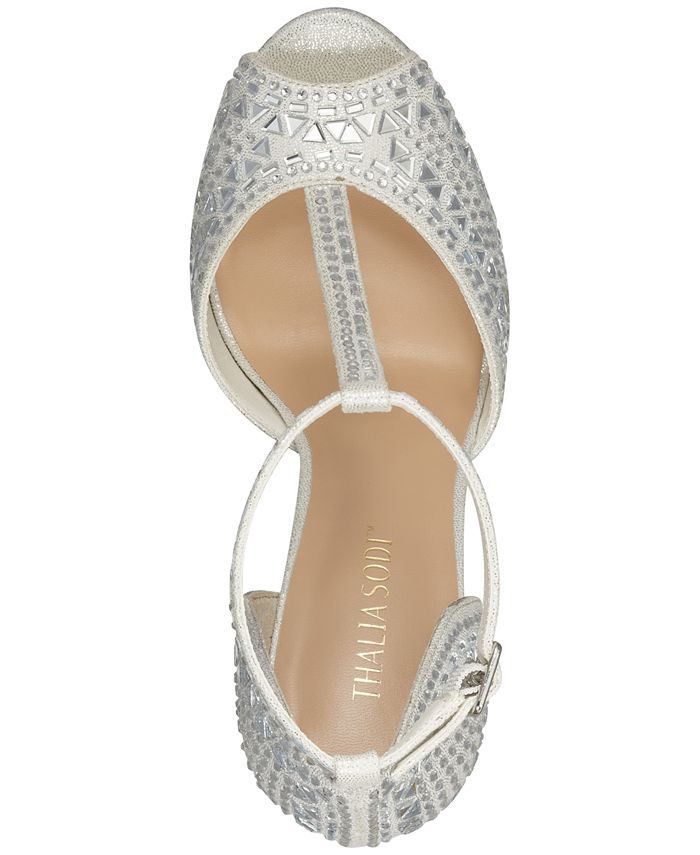 Thalia Sodi Women's Chace Embellished Platform Pumps Macy's