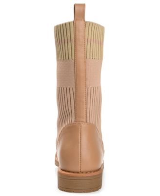 Women's Melei Knit Lace Up Lug Sole Combat Boots