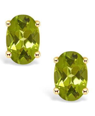 Peridot (1-1/10 ct. t.w.) Stud Earrings in 14K Yellow Gold or 14K White Gold