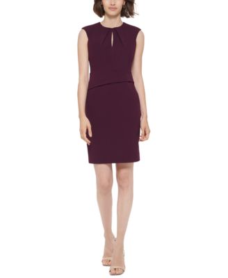 Calvin Klein - Women's Pintucked Sheath Dress