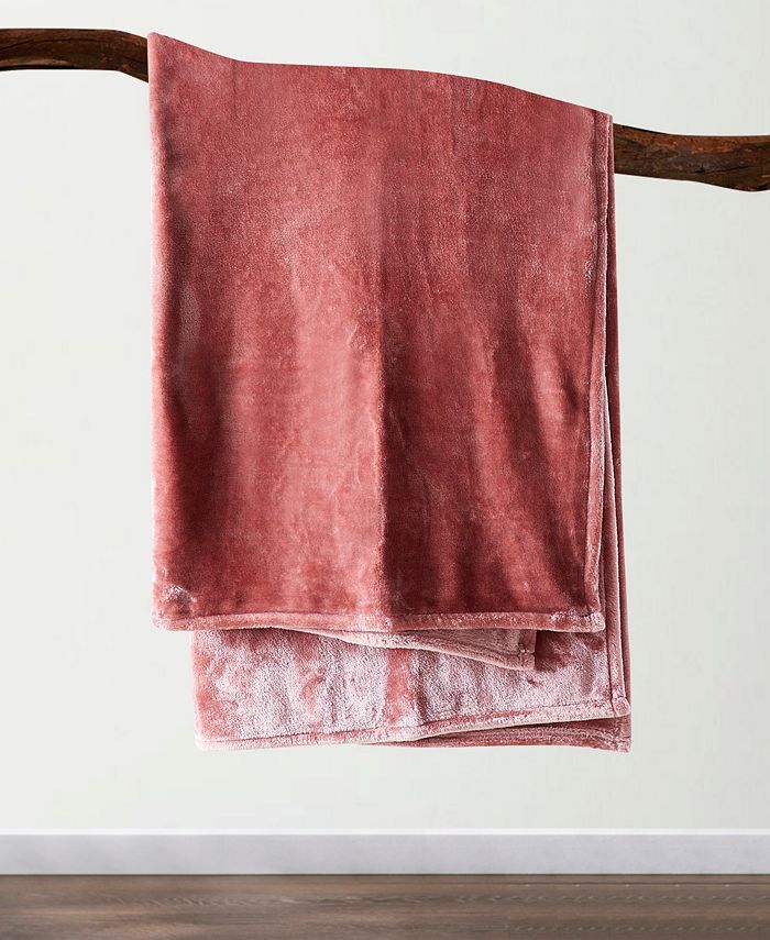 Prologue Solid Terracota Throw, 50" x 70" & Reviews Blankets & Throws