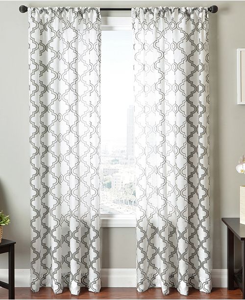 Softline CLOSEOUT! Sheer Samara Burnout 55" x 84" Panel Sheer