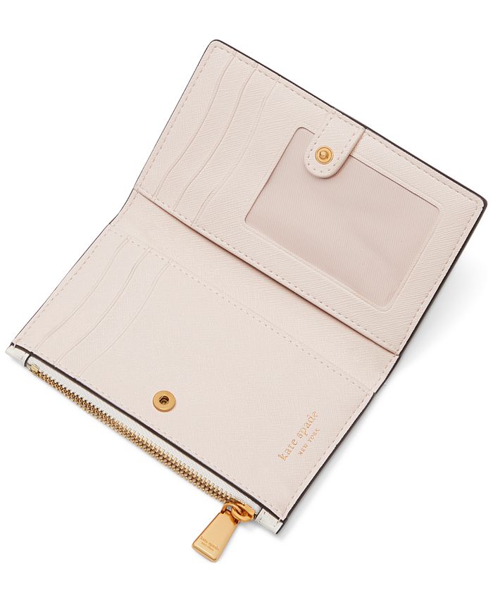 Kate Spade New York Morgan Boquet Toss Embossed Saffiano Leather Small Slim Bifold Wallet Macys 1349