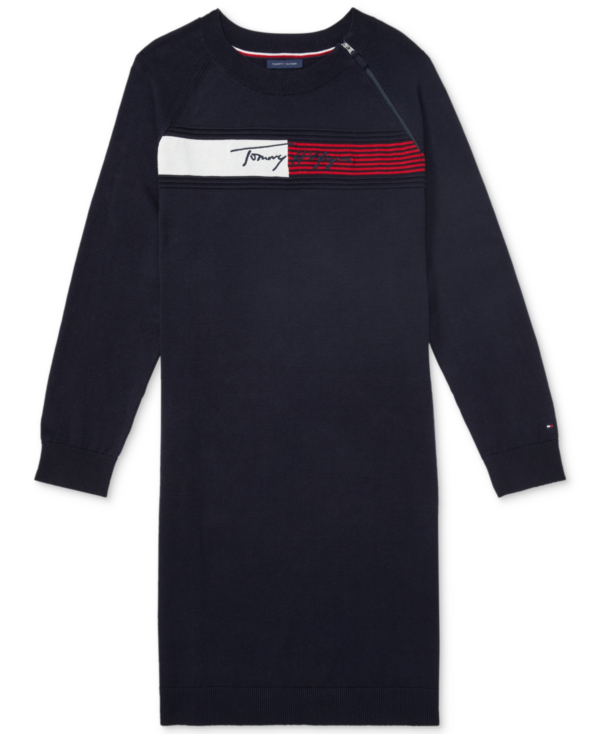 Tommy Hilfiger Adaptive Women's Zip Logo Sweater Dress