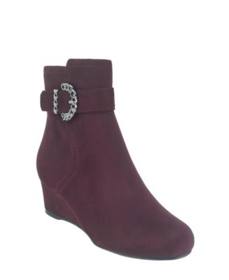Impo Women's Gandan Memory Foam Wedge Booties - Macy's