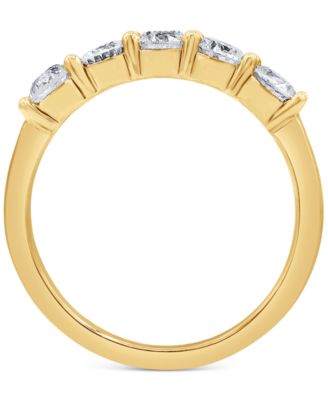 Diamond Five Stone Band (1 ct. t.w.) in 14k Gold