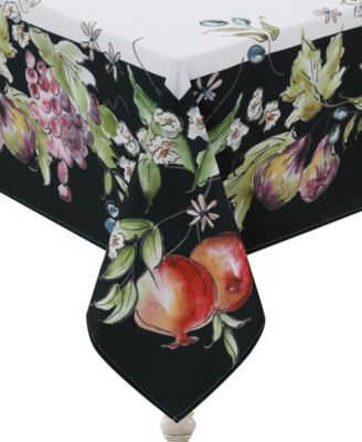 Tuscan Fruit Sketch Tablecloth, 70" x 120"