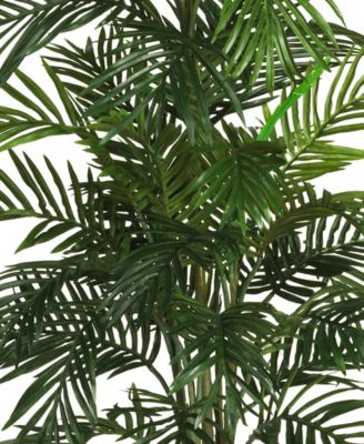 Nearly Natural 4.5' Areca Palm Tree with Wicker Basket