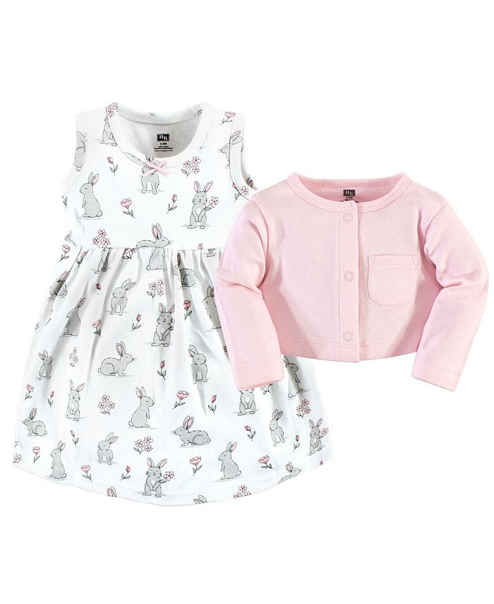 Hudson Baby Baby Girls Dress and Cardigan, 2Piece Set Macy's