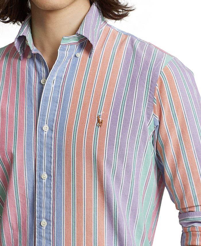 Polo Ralph Lauren Men's ClassicFit Striped Oxford Shirt Macy's