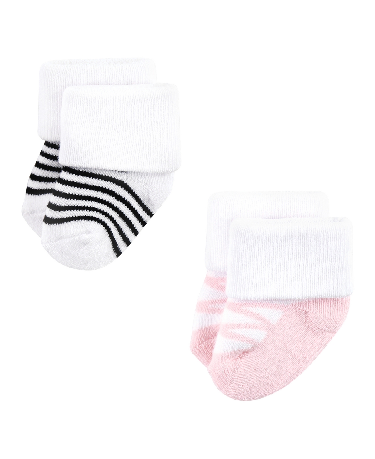 Luvable Friends Baby Girls Cotton Terry Socks Bundle