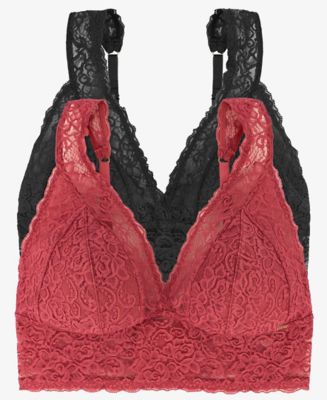 Lana 2 Pack Bralette 2x0172 Coral Black