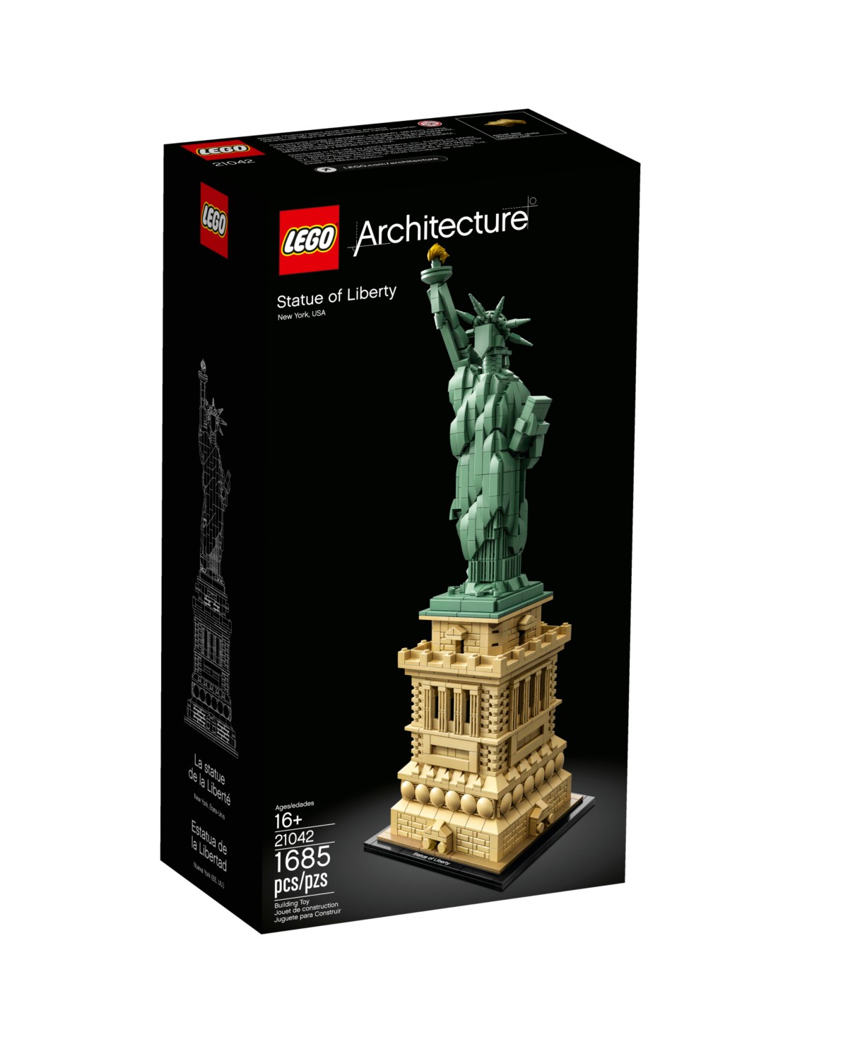 Детские конструкторы LEGO® Architecture 21042 Statue of Liberty Toy Building Set — фото 5