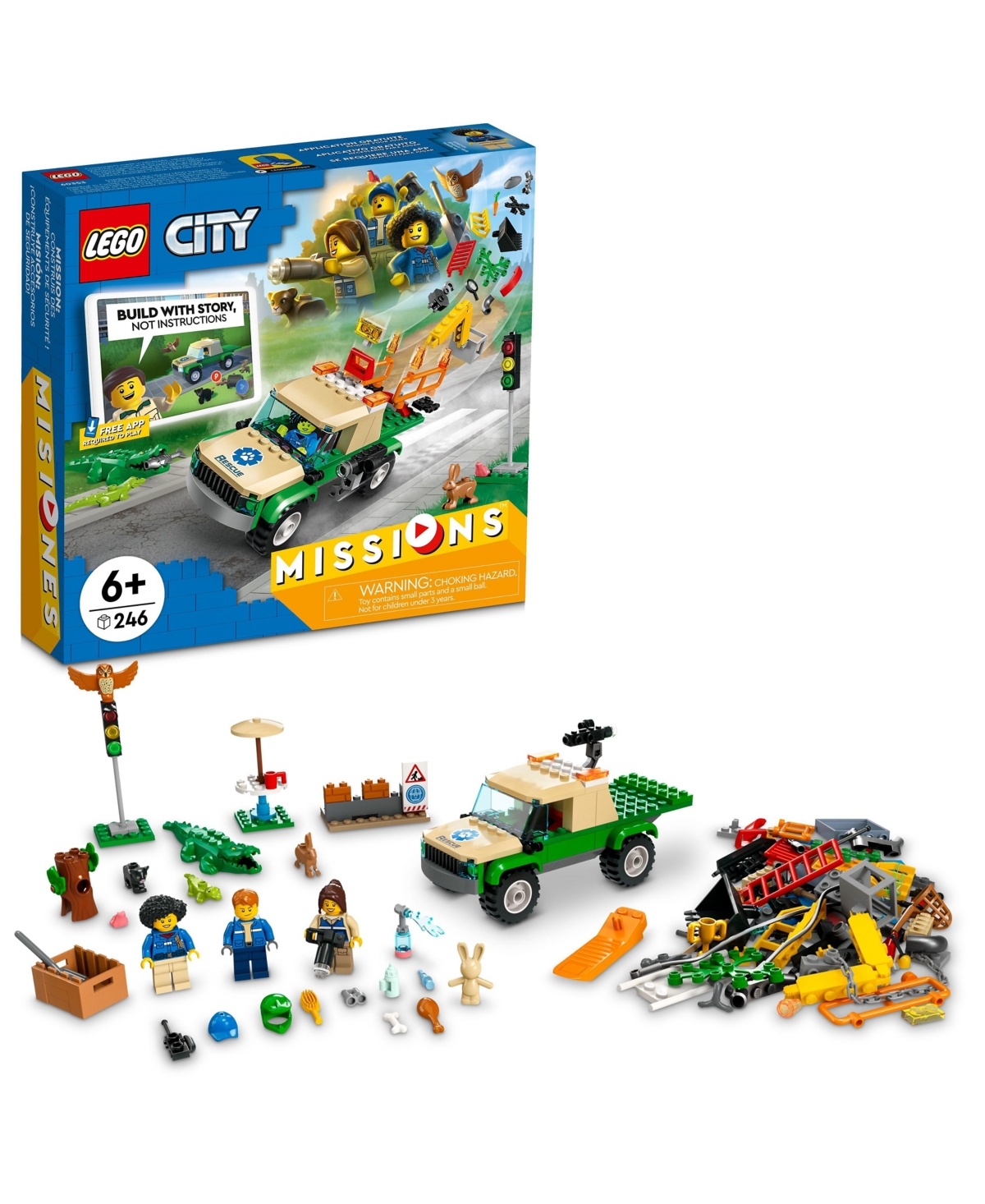 Lego City Wild Animal Rescue Missions 60353 Fun Interactive Building Kit In Multicolor