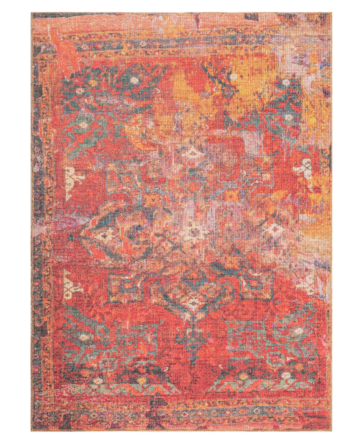 Kaleen Vera VER04 5' x 7'6in Area Rug - Red