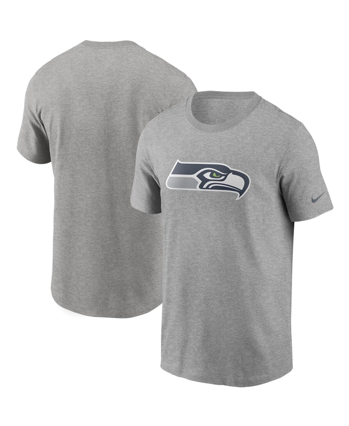 Nike Heathered Gray Seattle Seahawks Primary Logo T-shirt In Heathered Gray