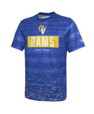 Men's Royal Los Angeles Rams Combine Authentic Sweep T-shirt