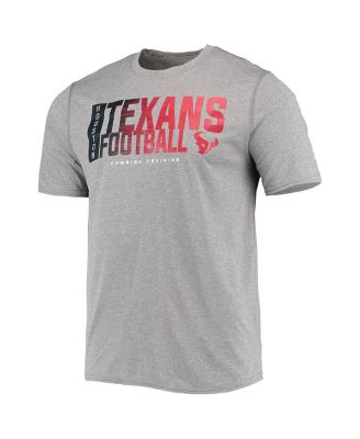 Men's Heathered Gray Houston Texans Combine Authentic Game On T-shirt