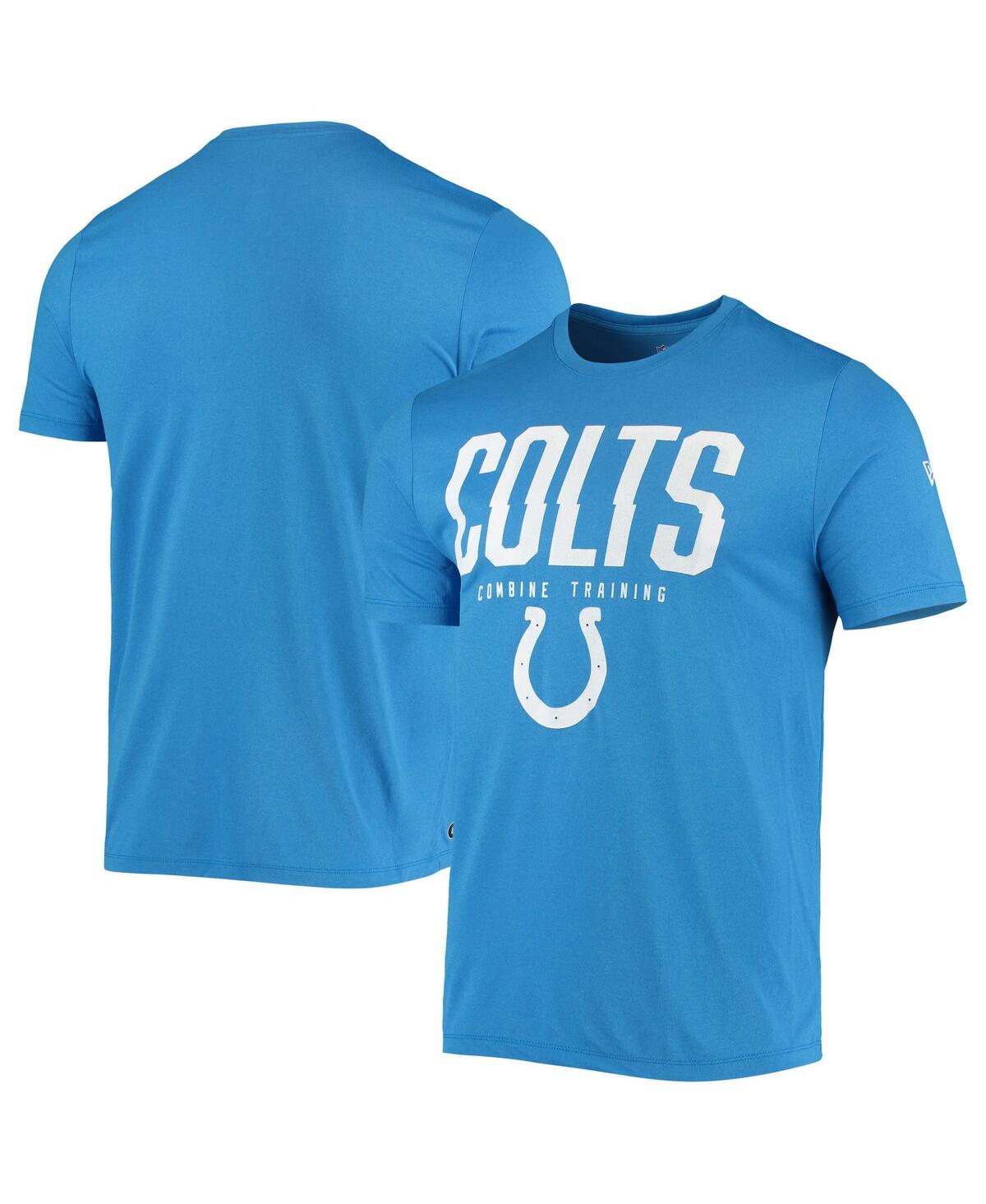 Shop New Era Men's  Royal Indianapolis Colts Combine Authentic Big Stage T-shirt