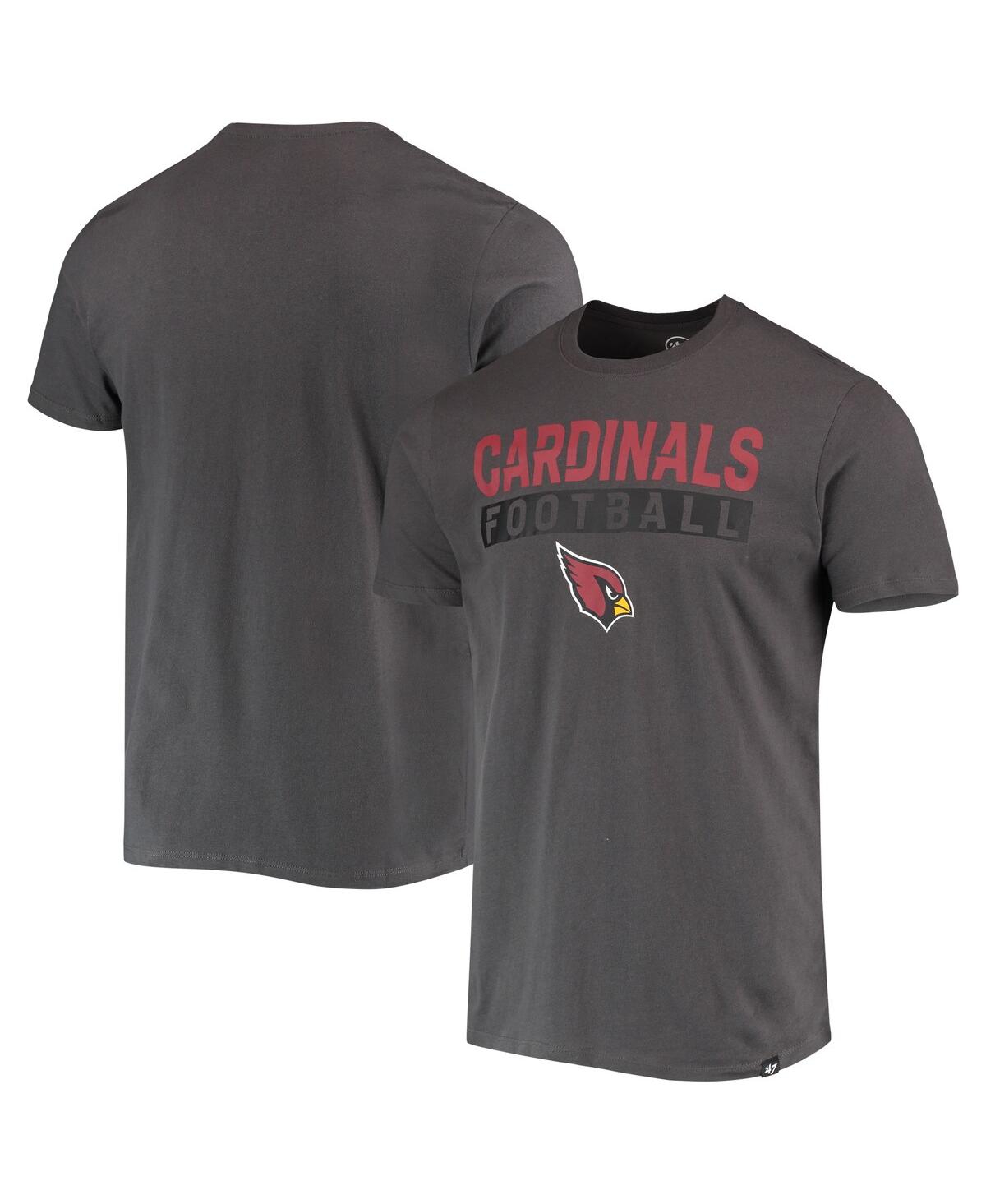 Shop 47 Brand Men's '47 Charcoal Arizona Cardinals Dark Ops Super Rival T-shirt