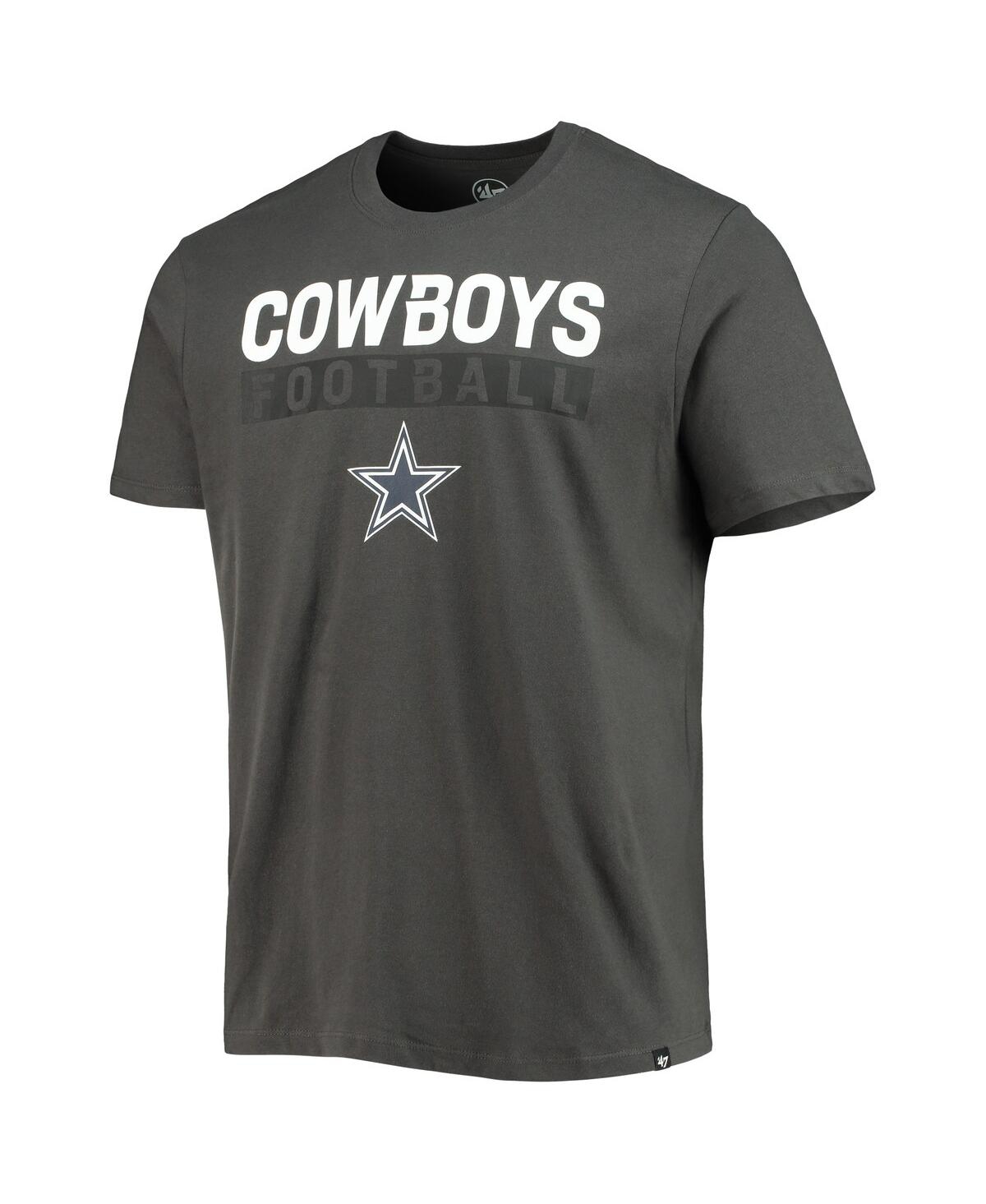 Shop 47 Brand Men's ' Charcoal Dallas Cowboys Dark Ops Super Rival T-shirt