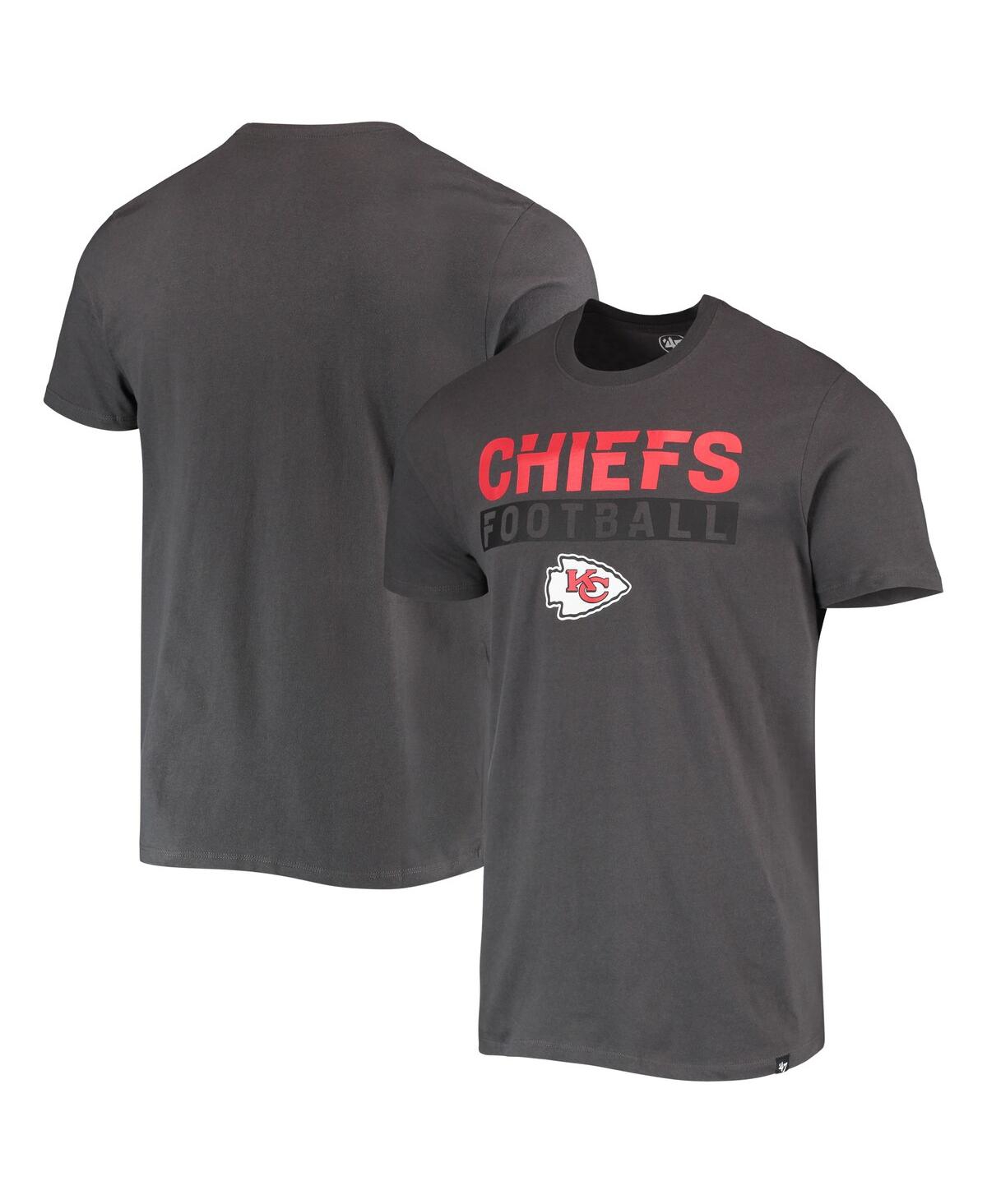 47 Brand Men's '47 Charcoal San Francisco 49ers Dark Ops Super Rival T-Shirt