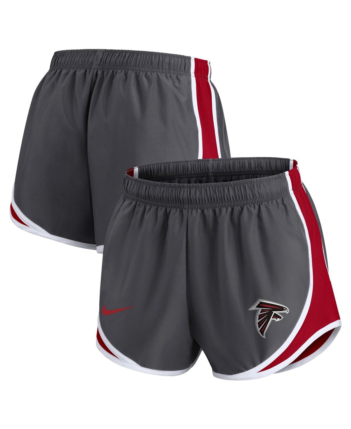 Nike Women's Dri-fit Logo Tempo (nfl New York Giants) Shorts In Charcoal